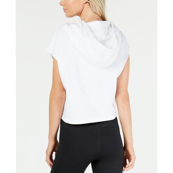 Calvin Klein Womens Logo Cropped Sleeveless Hoodie Size 2XL - Picture 2 of 2